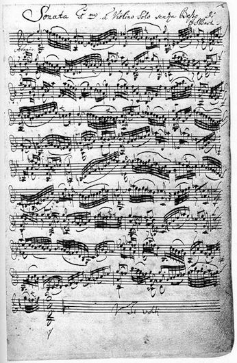 notacion musical bwv1001 adagio